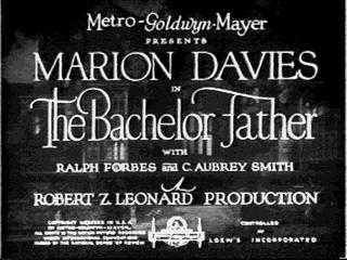 Opening titles from THE BACHELOR FATHER